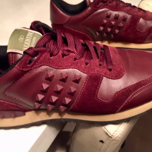 Valentino Rockstud Sneakers - Suede and Leather - Picture 5 of 8